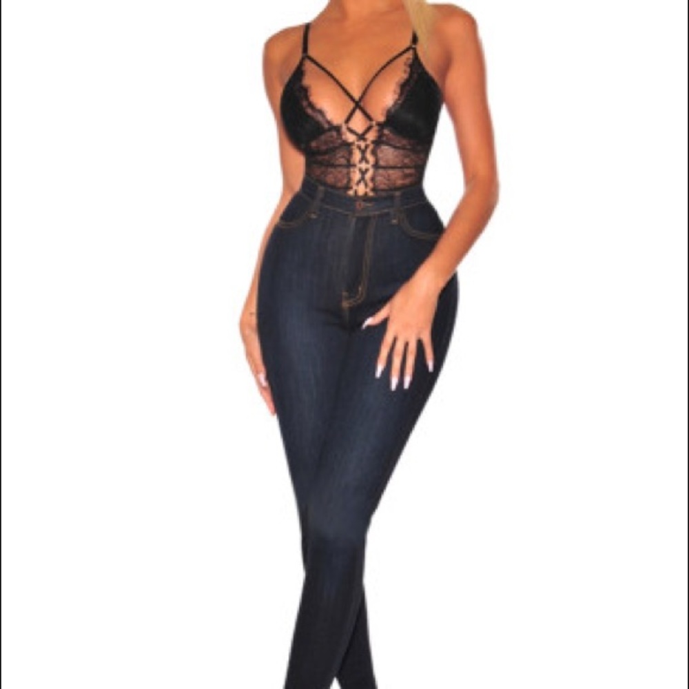 Sexy Strappy Fall Lace Bodysuit